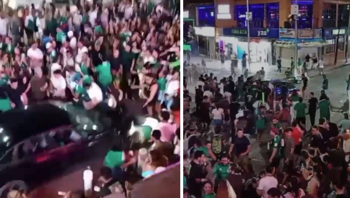 Video captó el momento en que un automovilista atropelló de forma masiva a los aficionados. | Foto: Captura de Pantalla