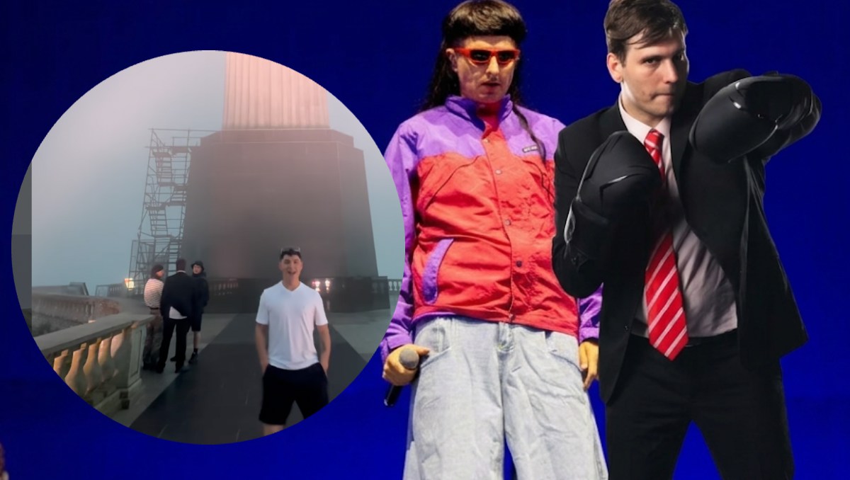 Captan en video a Oliver Tree y Gaspi en el Cristo Redentor antes del catastrófico y mortal accidente (Foto: IA M2 y redes sociales)