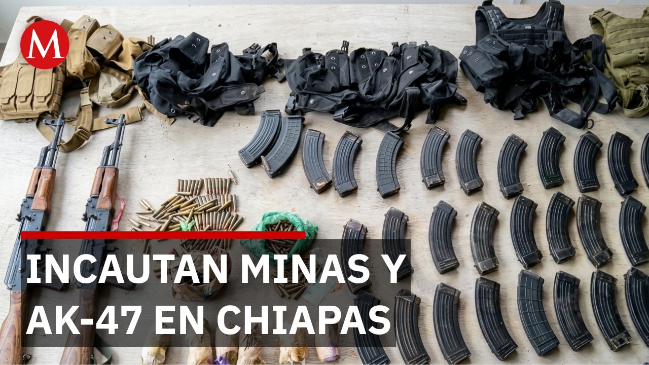 Chiapas: decomisan arsenal y explosivos, pero civiles armados logran escapar del operativo