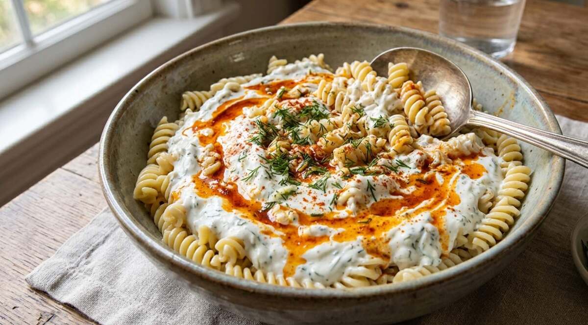 Cómo se hace la ensalada de pasta con yogurt. | MILENIO IA