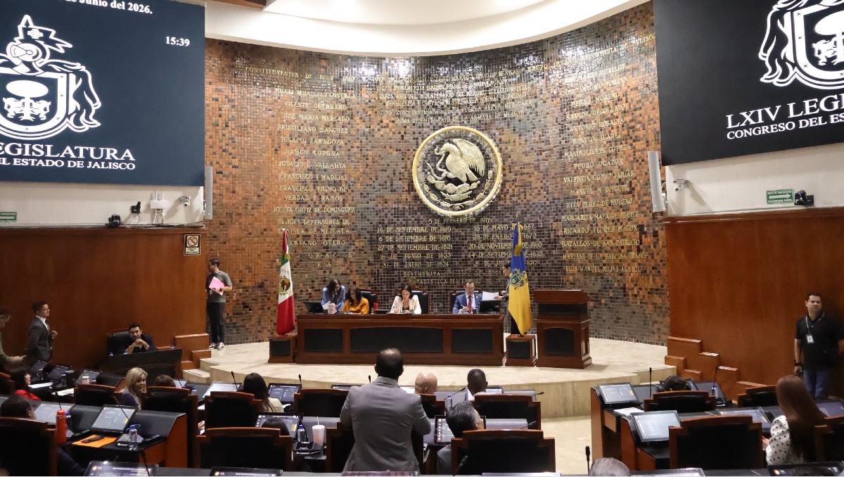 Congreso de Jalisco durante sesión (Tomada de x.com/FombonaMarta)