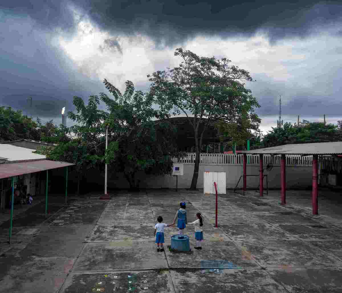 La escuela nació del trabajo de familias petroleras que construyeron un espacio donde antes no existía ninguna primaria cercana | Pablo E. Piovano