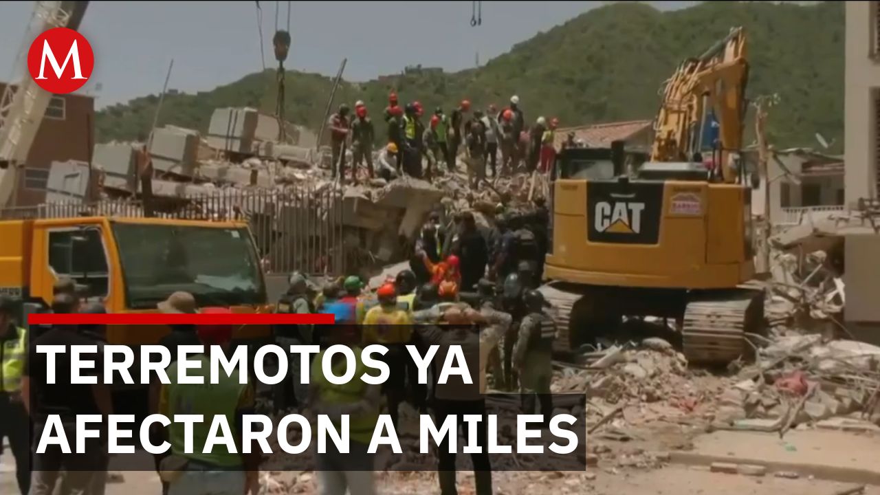 Familias venezolanas buscan sobrevivientes mientras crece el número de fallecidos por terremotos