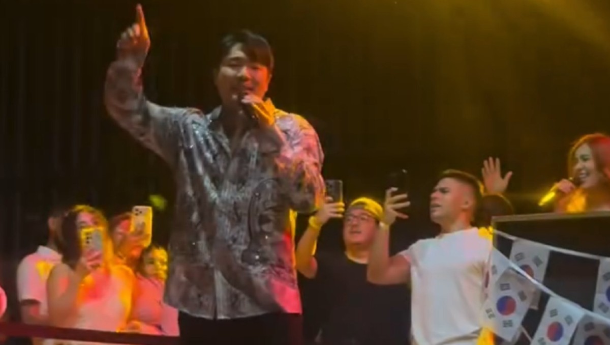 La fiesta contó con la participación del cantante coreano Zion Hwang. Foto: Especial