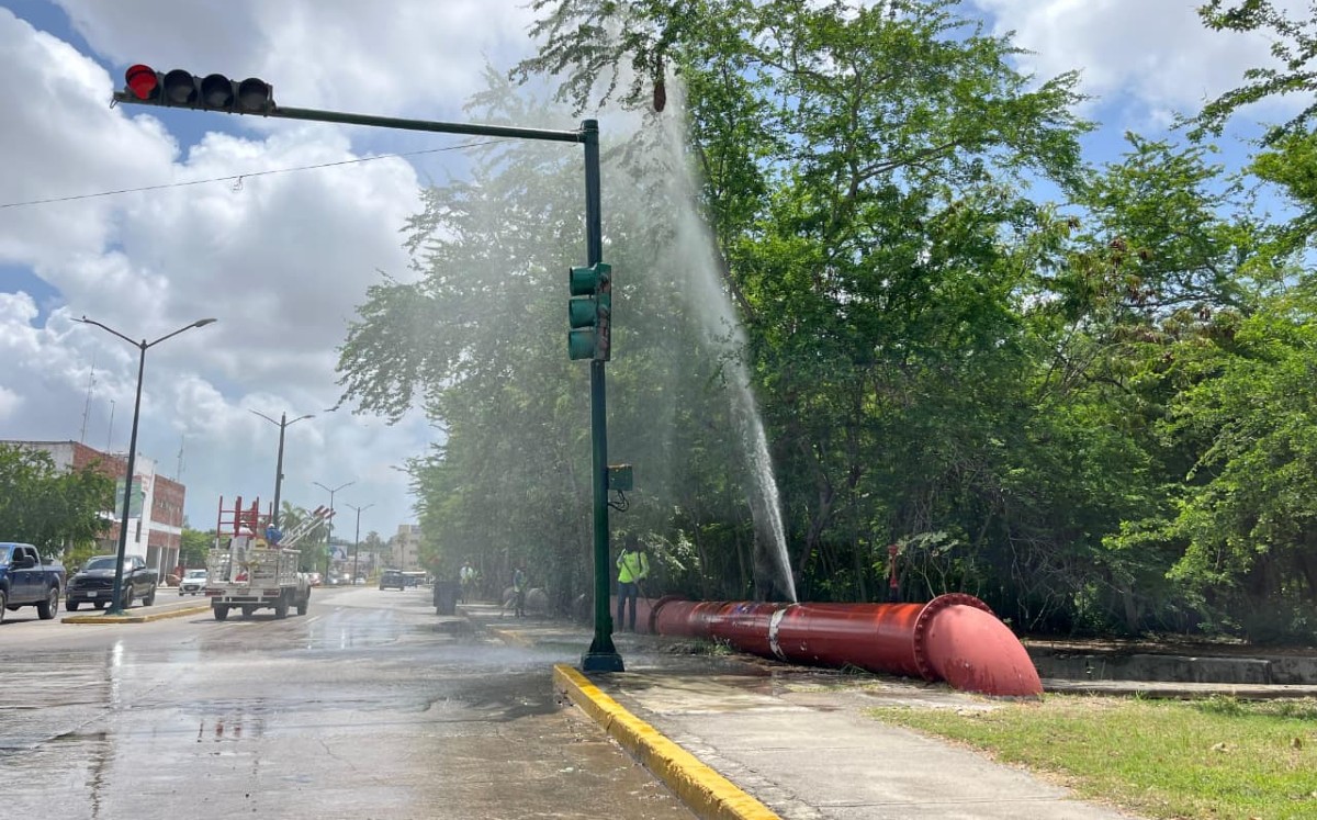 Fuga sorprende a trabajadores bulevar Perimetral en Tampico. | Yazmín Sánchez