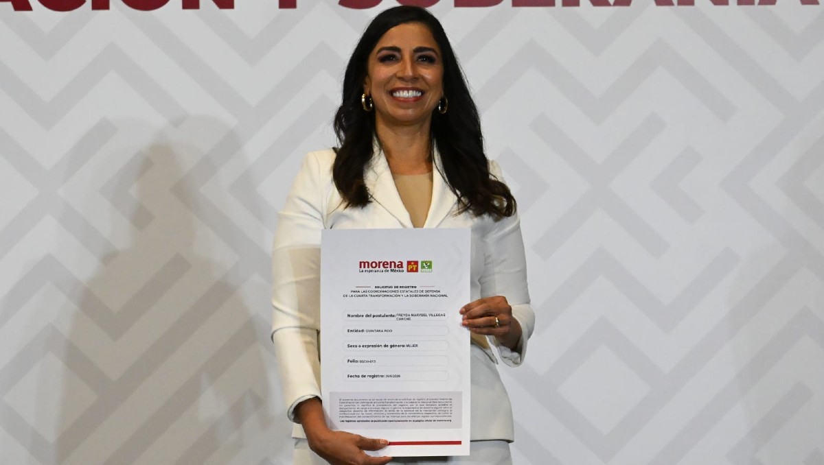 Marybel Villegas se registró por Quintana Roo. | Daniel Augusto