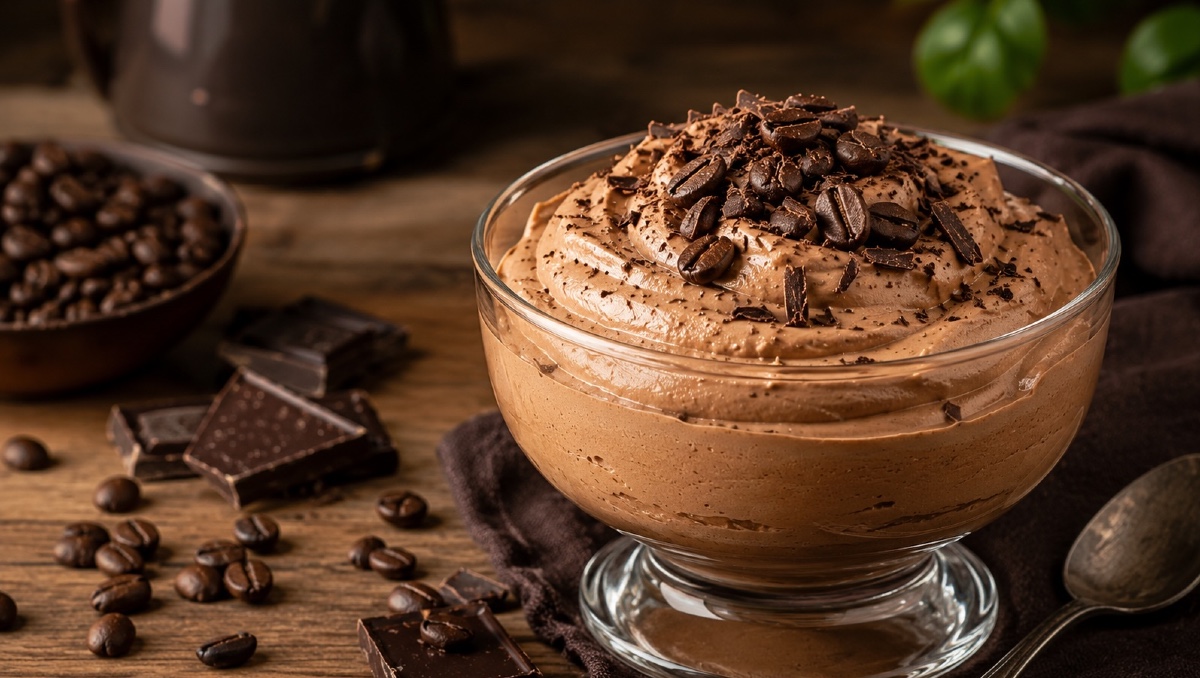 Mousse de café con chocolate amargo: receta cremosa de 3 ingredientes | IA DISCOVER