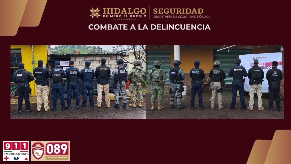 Realizan dos cateos simultáneos en Singuilucan. (Cortesía)