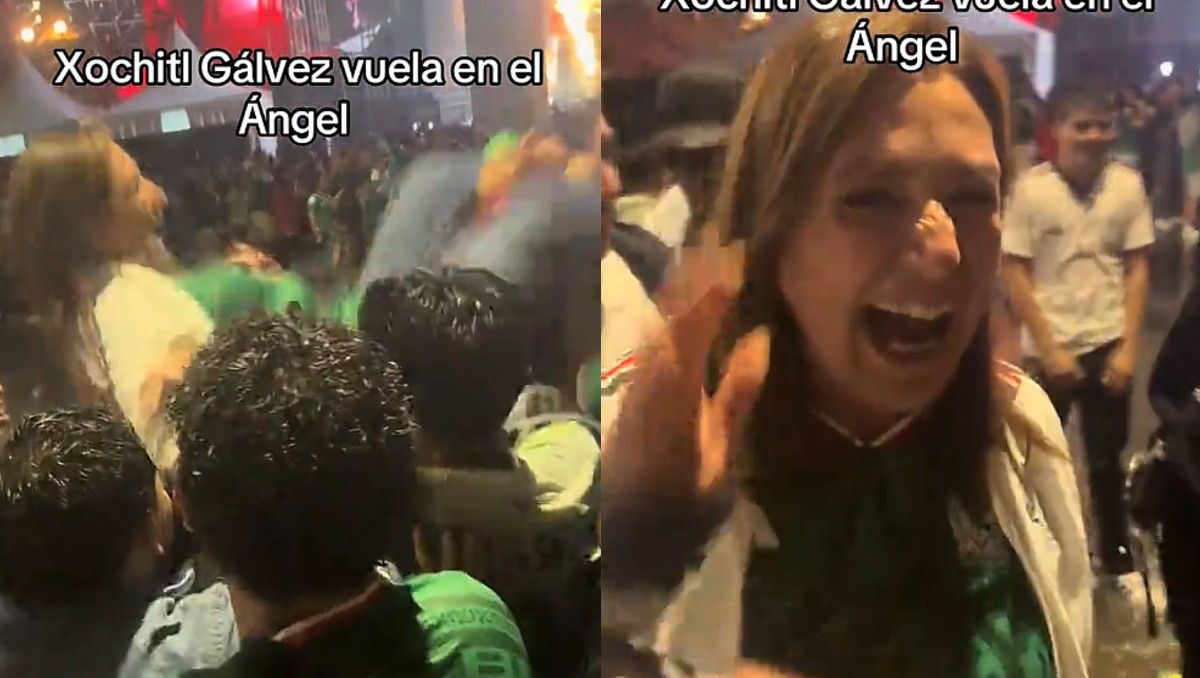 Xóchitl Gálvez lanzada al aire por aficionados | TikTok