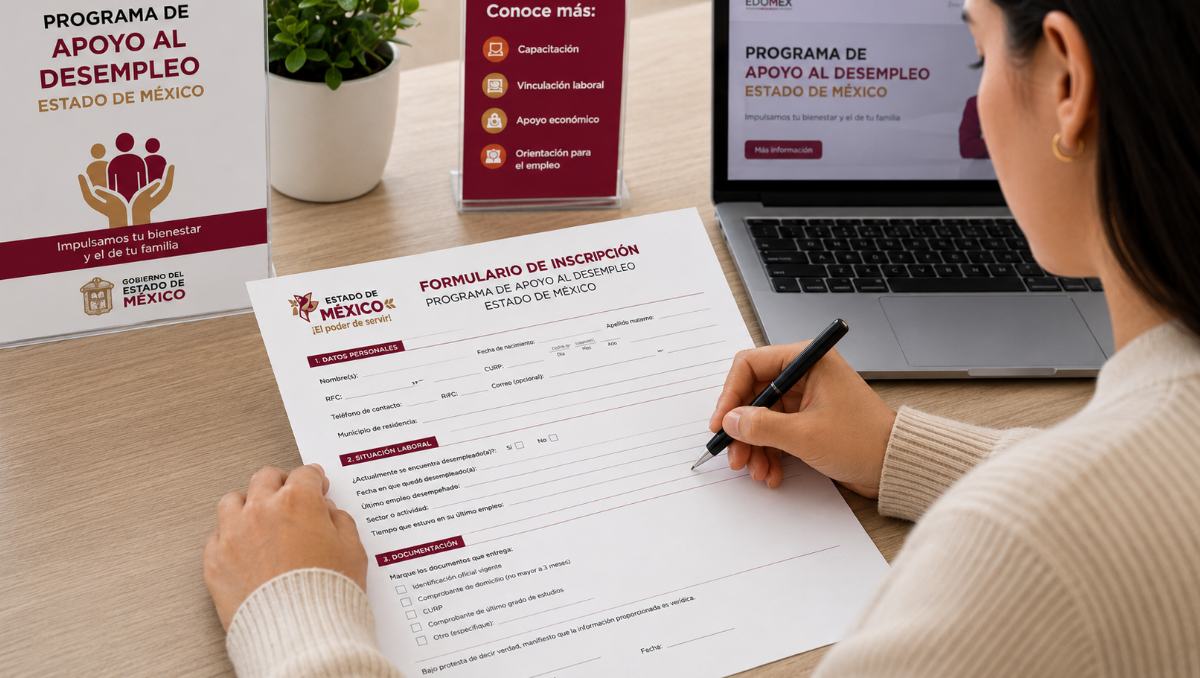 El Apoyo al Desempleo Edomex 2026 otorgará hasta 9 mil pesos a quienes cumplan con los requisitos del programa. Imagen con IA
