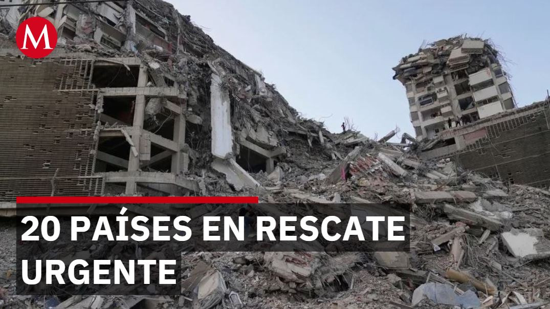 Operación de rescate internacional: 20 países movilizan equipos para salvar vidas bajo escombros