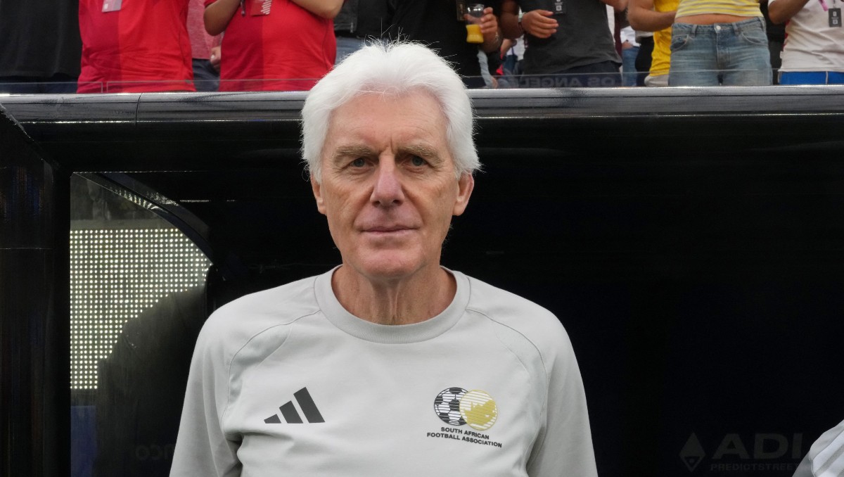 Hugo Broos, orgulloso de la Selección de Sudáfrica pese a ser eliminados del Mundial (Reuters)