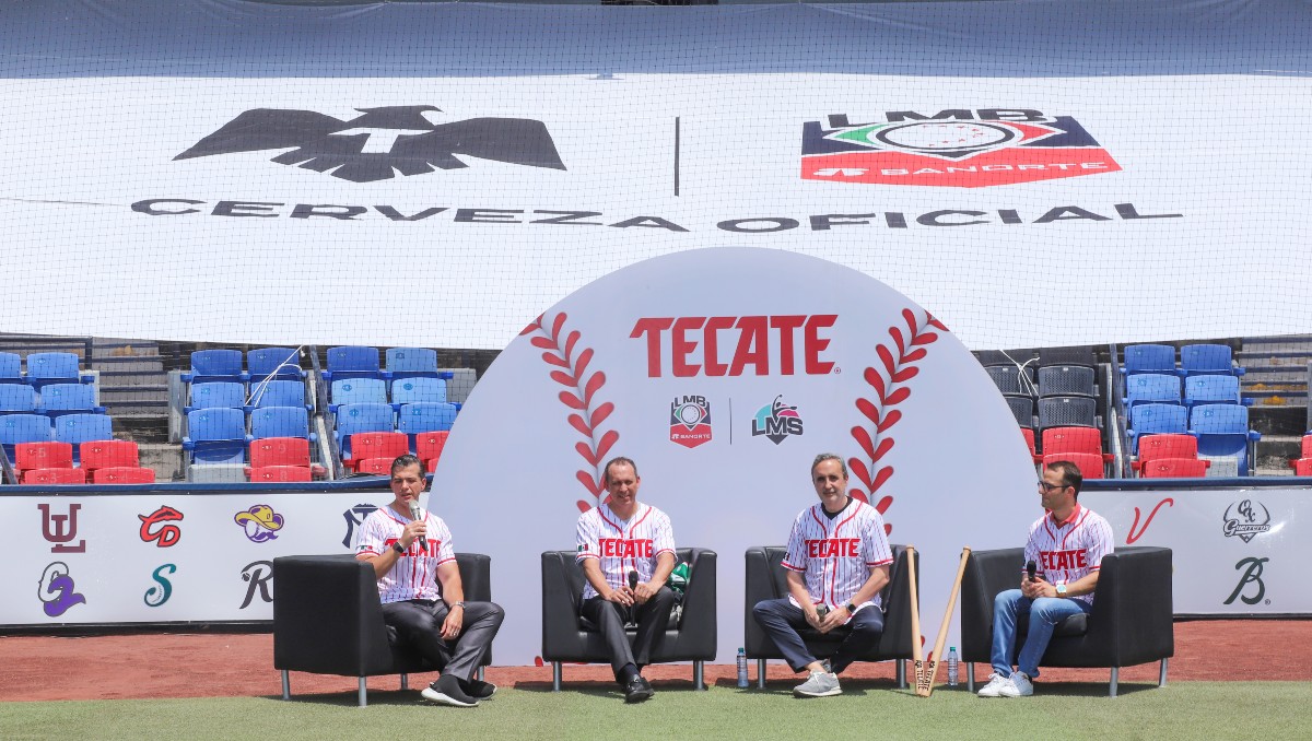 Liga Mexicana de Beisbol y de Sofbol presentan alianza con Tecate (Jorge López)