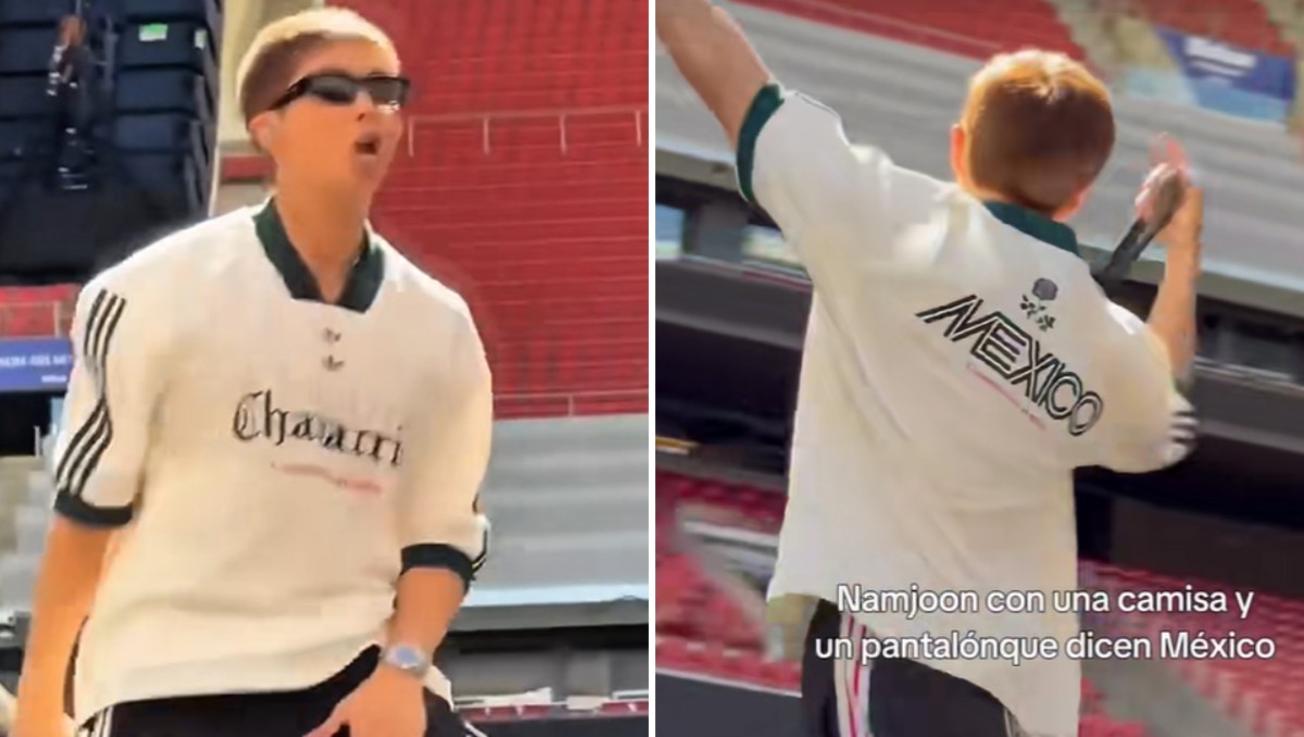 RM, de BTS, sorprende con jersey de México en ensayos (RS)