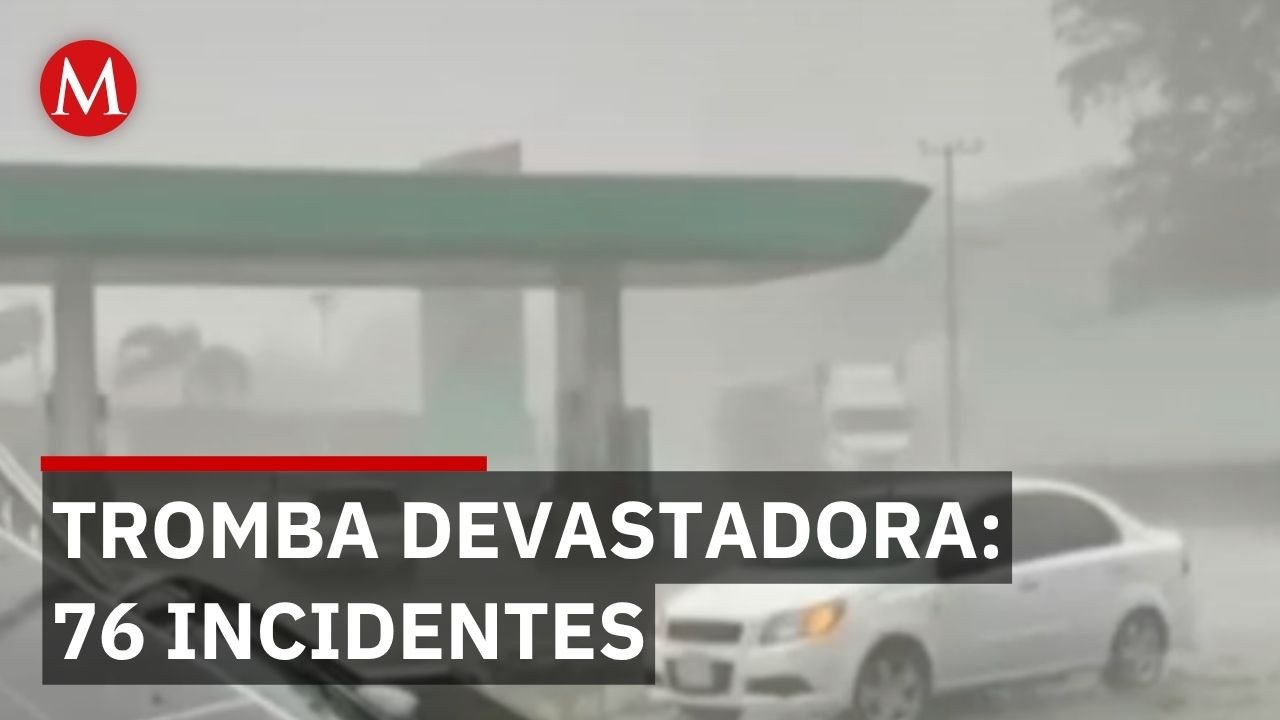 Tromba azota Colima: miles sin electricidad, árboles caídos y vialidades bloqueadas