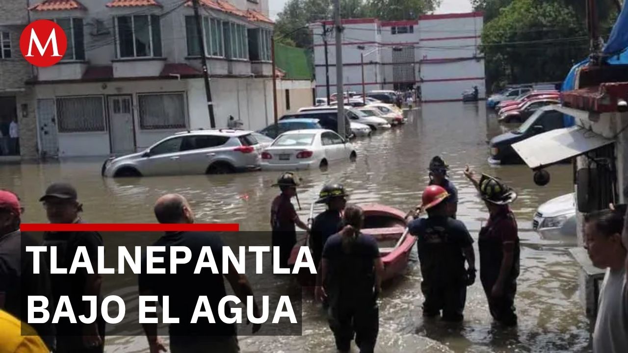 Autoridades mantienen alerta en Tlalnepantla por riesgo de nuevas inundaciones