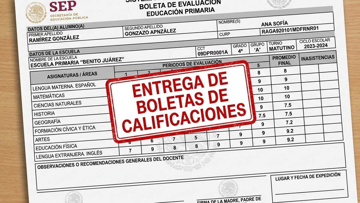 Las boletas de calificaciones en México se entregarán en julio 2026 | IA Discover