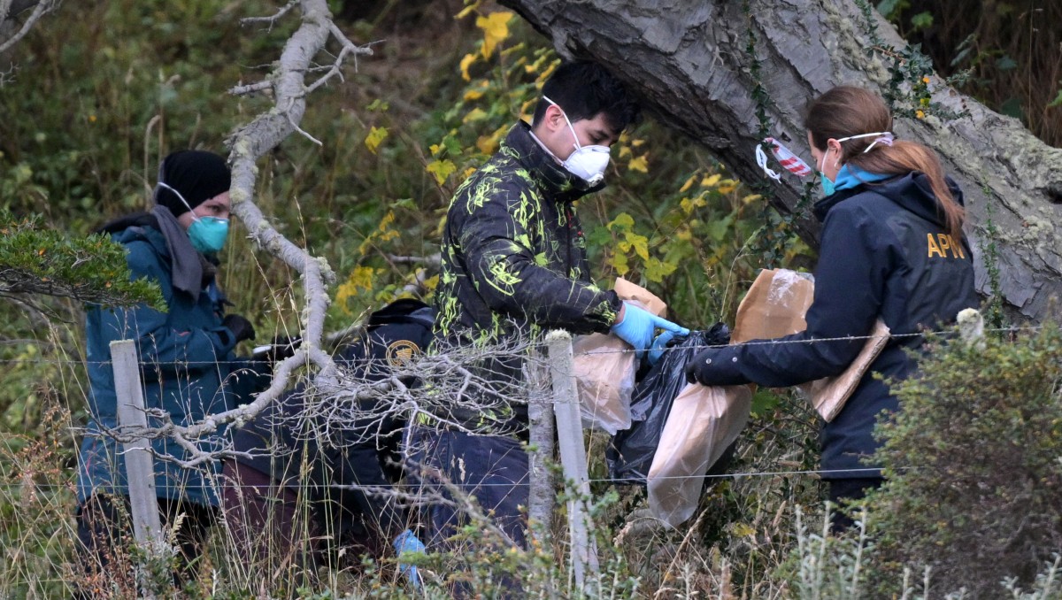 Científicos del Instituto Malbrán y miembros del Ministerio de Salud de la provincia argentina de Tierra del Fuego. | AFP