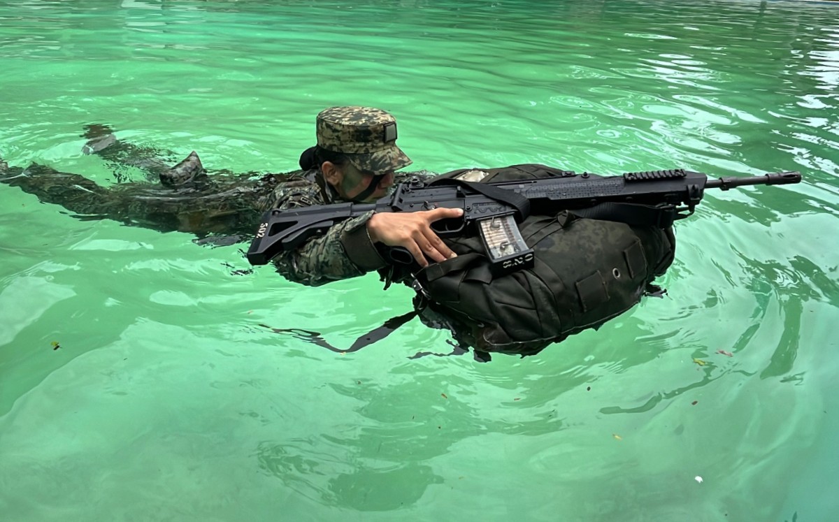 Soldado González, integrante en el 15 Batallón de Infantería Tampico. | Yazmín Sánchez
