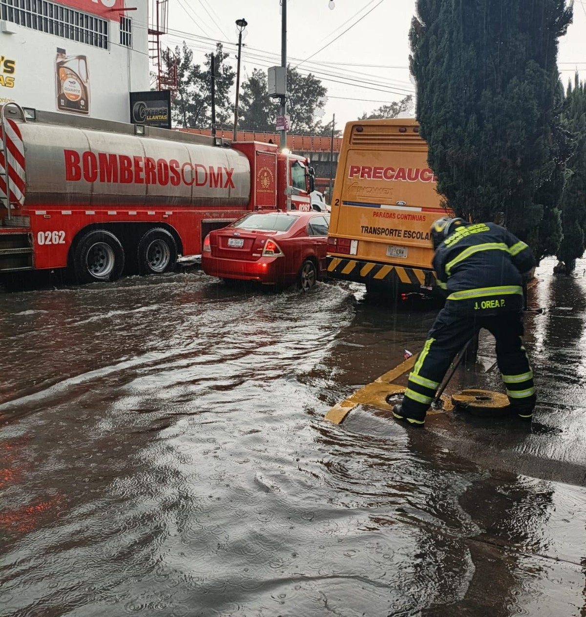 Afectaciones por lluvias en CdMx. | Bomberos CdMx