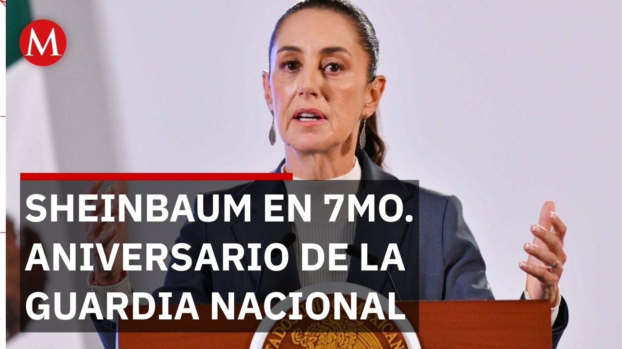 Claudia Sheinbaum ofrece discurso por séptimo aniversario de la Guardia Nacional
