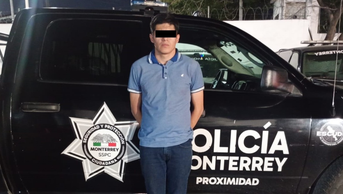 Cristian Michell “N”, de 25 años, fue detenido en el lugar. Foto: Especial