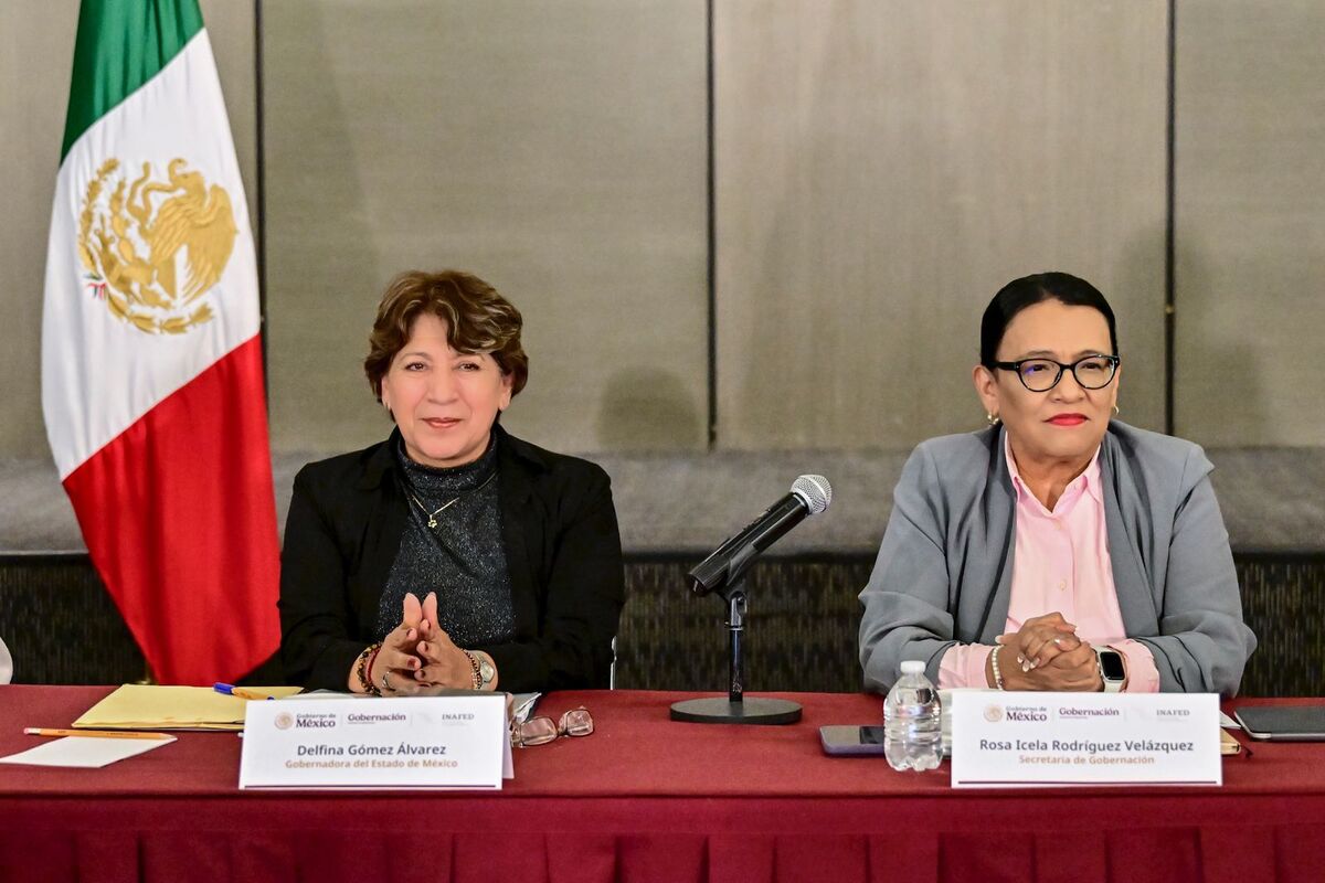 Delfina Gómez y Rosa Icela Rodríguez Velázquez |Foto: Monserrat Mata Cabrera