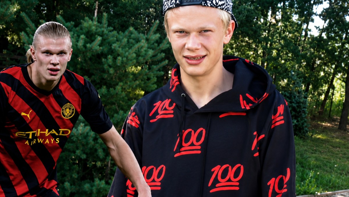Erling Haaland debutó en la música como rapero antes de convertirse en el goleador del Mundial 2026 (Foto: IA M2)