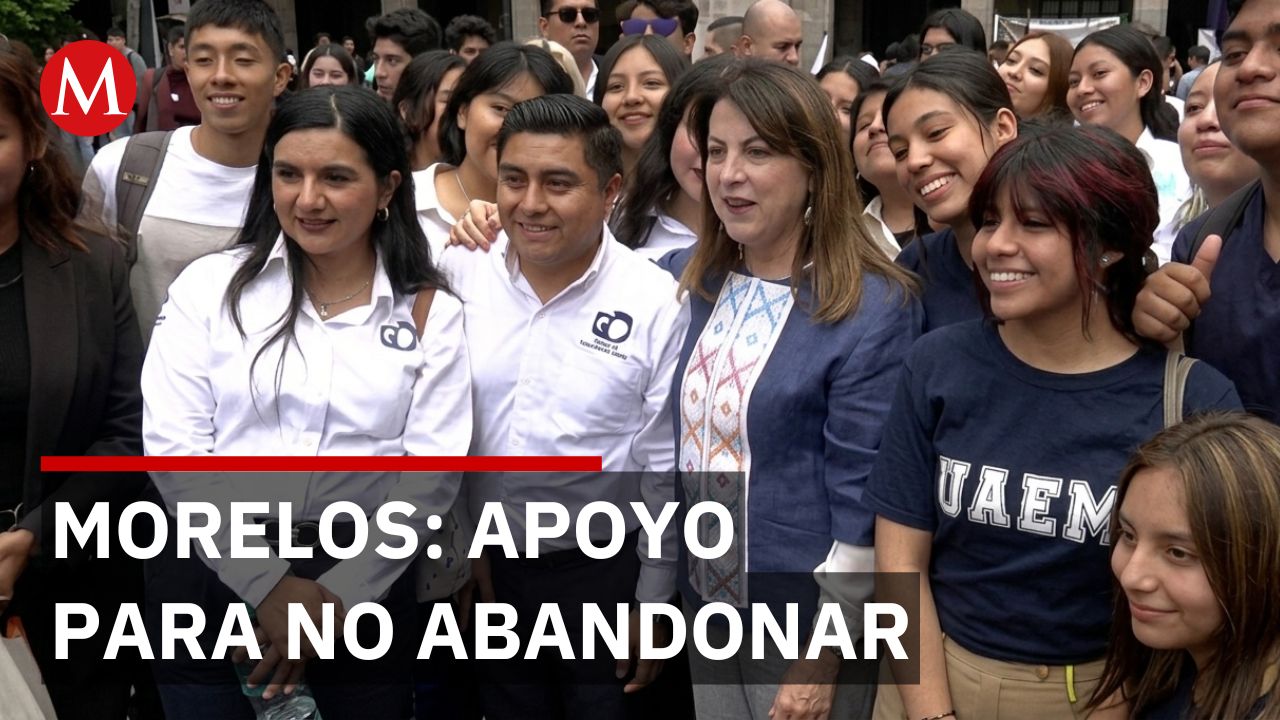 Gobernadora de Morelos presenta programa "Pase Olin" para evitar abandono universitario estudiantil