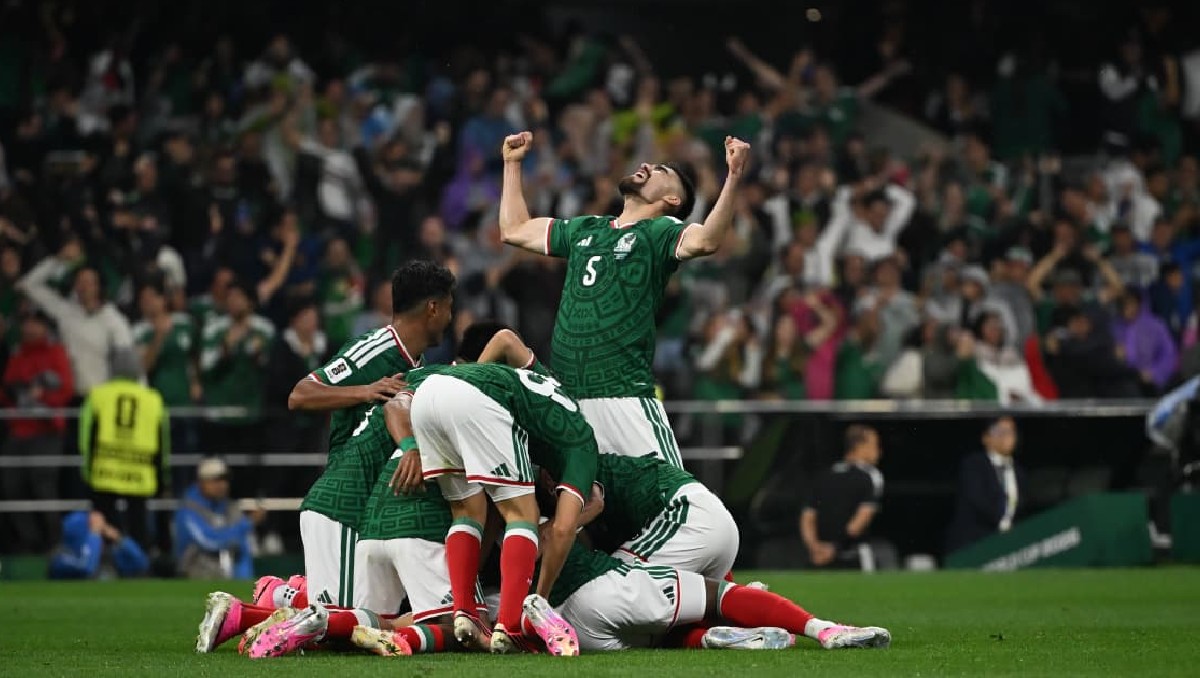 Jugadores de México festejan el gol contra Ecuador en el Mundial 2026 (Ariana Pérez)