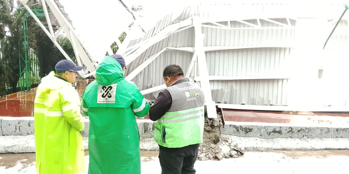 No hay personas lesionadas tras el derrumbe. (Foto: especial)
