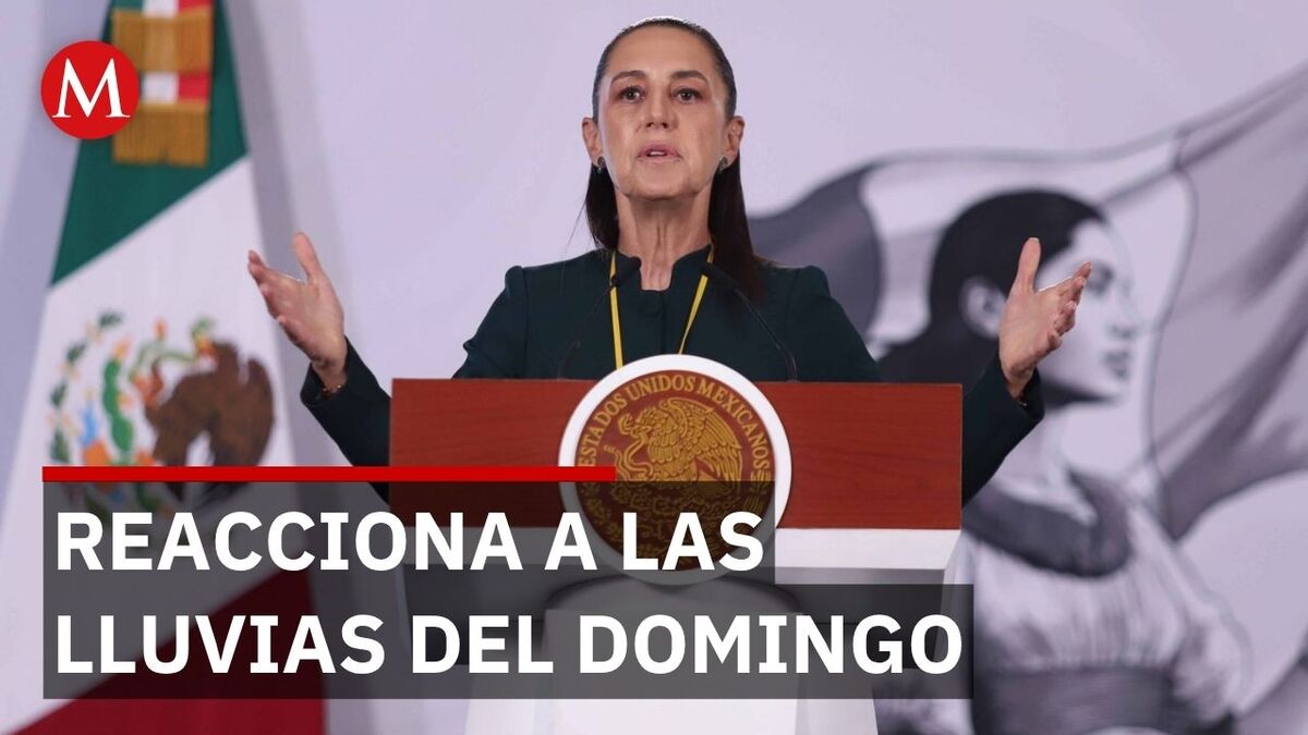 Sheinbaum ofrece apoyo federal por lluvias
