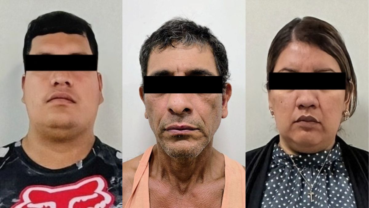 Alexis N, de 25 años; Armando N, de 50 años; y Delia N, de 32 años, permanecen en un reclusorio. Especial