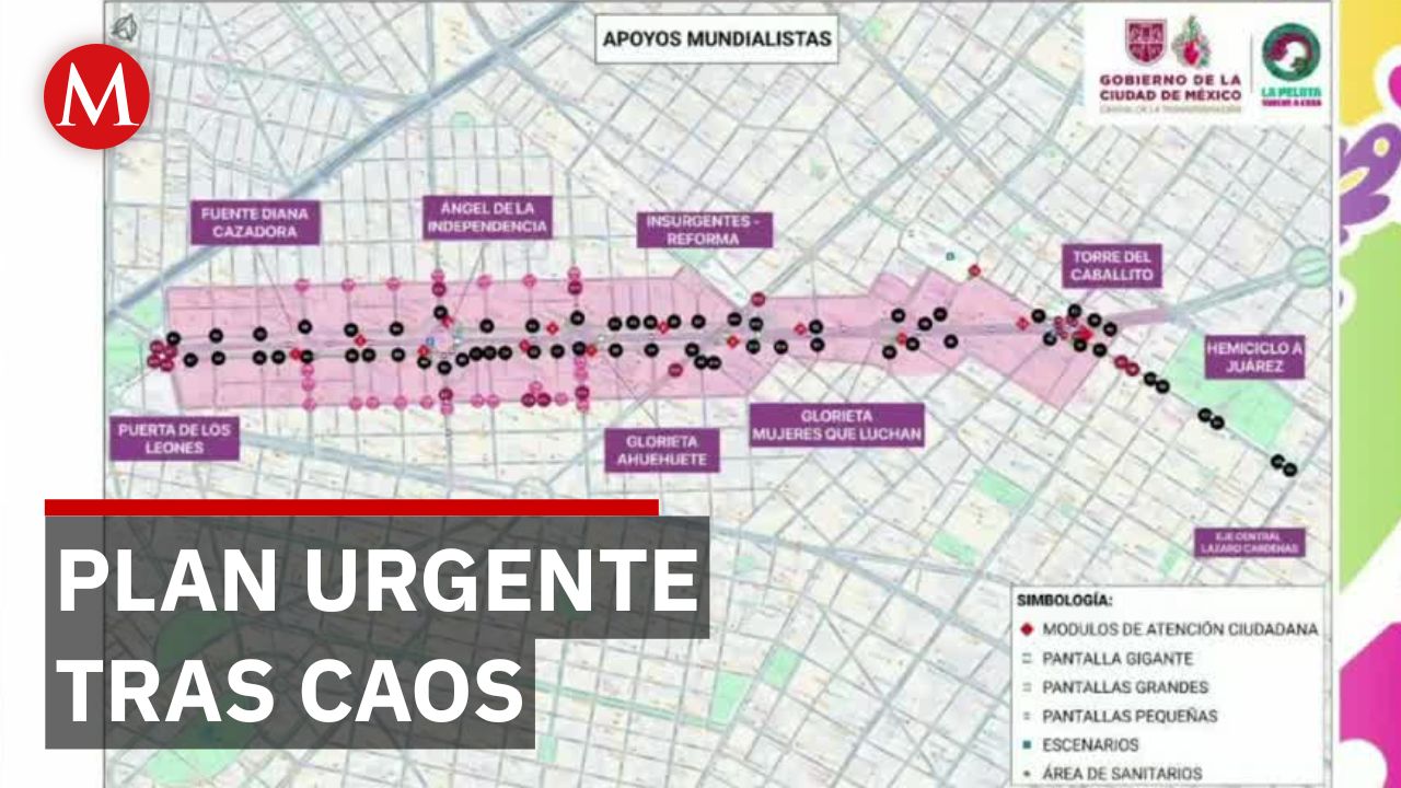 Brugada implementa plan de seguridad para futbol tras disturbios en Paseo de la Reforma