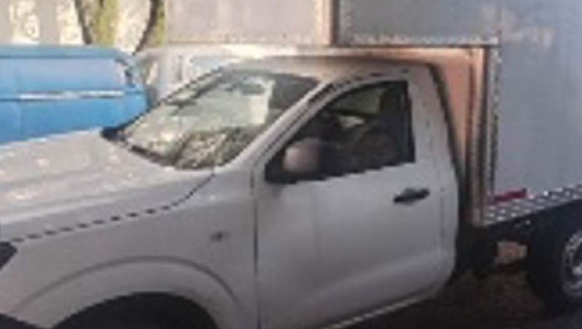 Camioneta recuperada después del robo. | Especial
