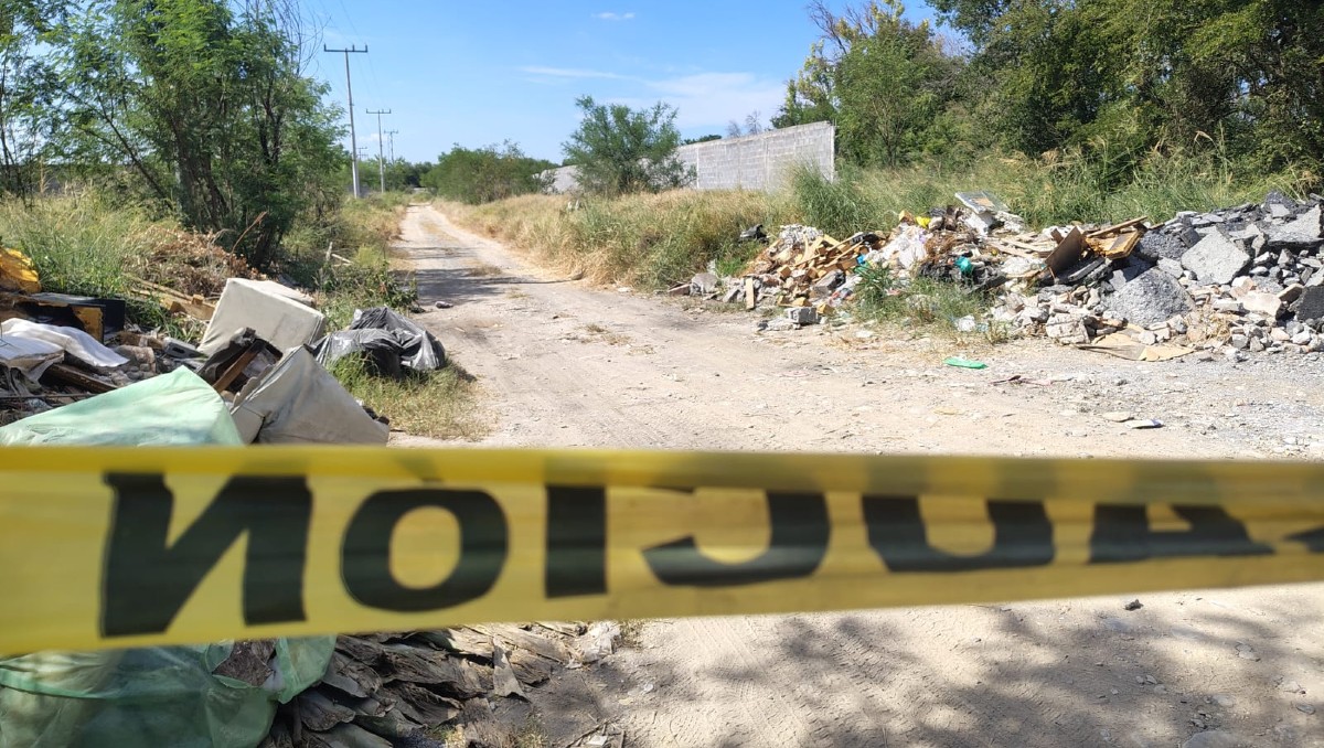El cuerpo estaba a escasos metros de donde se edifica la colonia Paseo de Linda Vista. Foto: Israel Santacruz