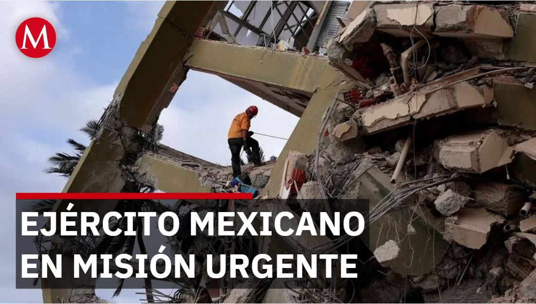 Ejército mexicano rescata vivos en Venezuela mientras lluvia amenaza con derrumbar más edificios