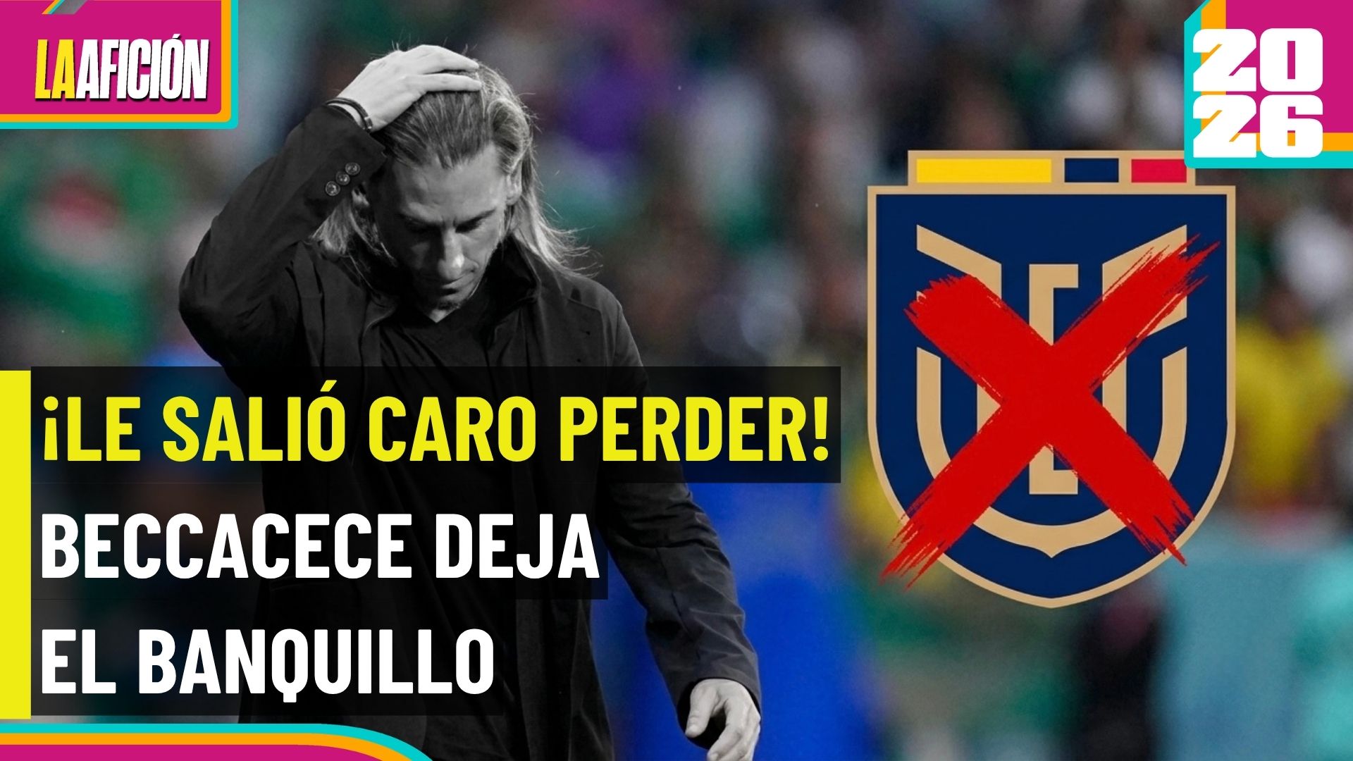 ¡Fin de una etapa! Beccacece deja de ser DT de Ecuador
