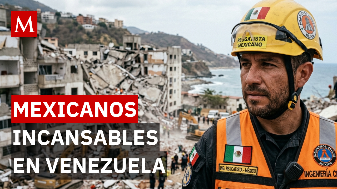 Héroes en Venezuela: Rescatistas de la CDMX en Álvaro Obregón 286 salvan vidas en La Guaira