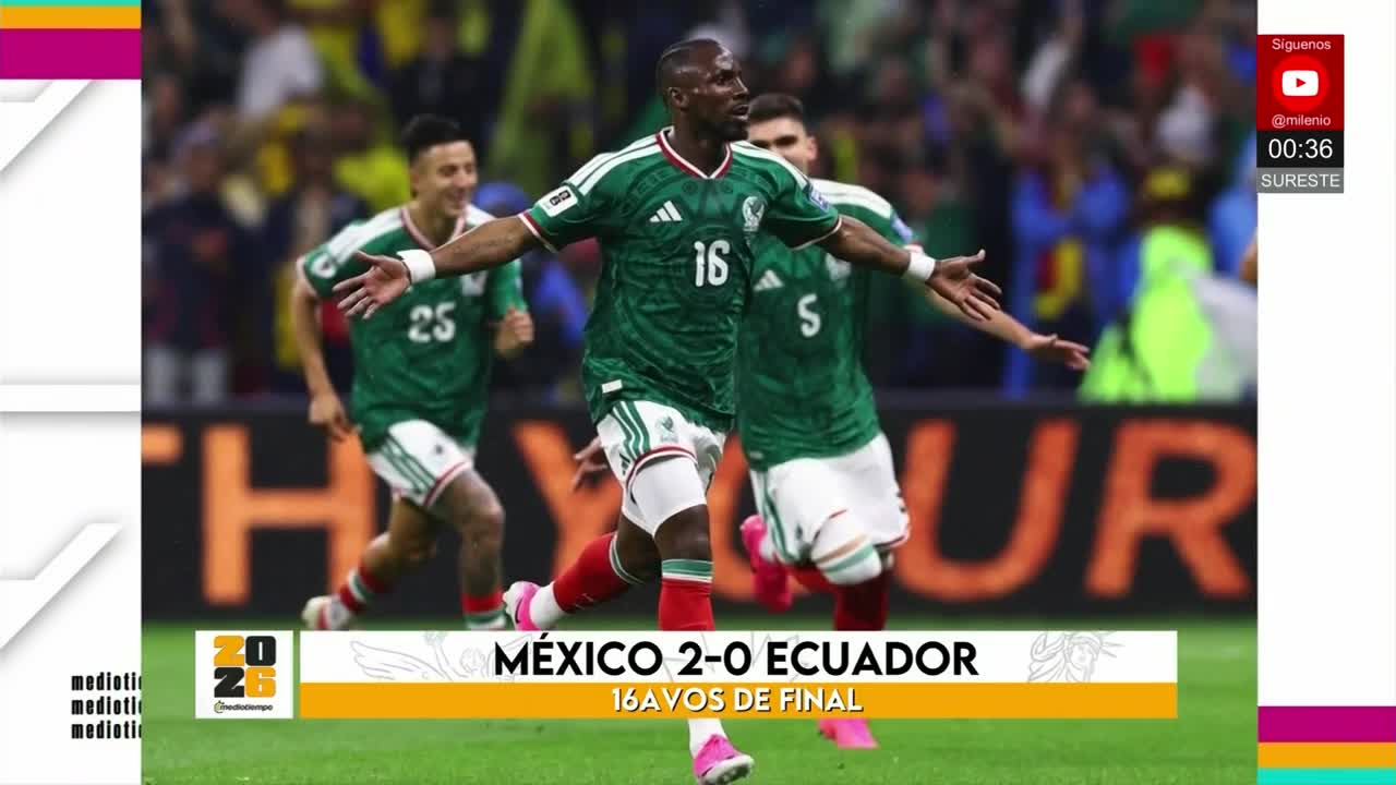 México pasa a Octavos tras ganarle a Ecuador | Milenio Noticias La Afición, 30 de junio de 2026