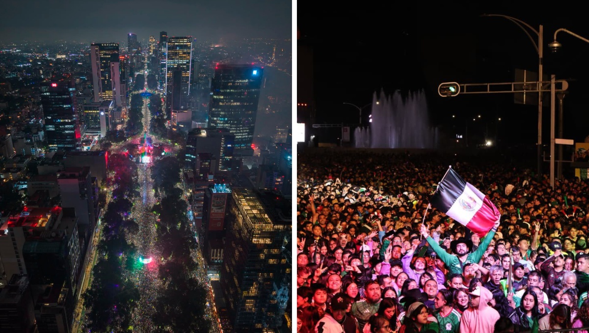 Miles de personas abarrotaron Paseo de la Reforma durante los festejos mundialistas | Foto: Especial