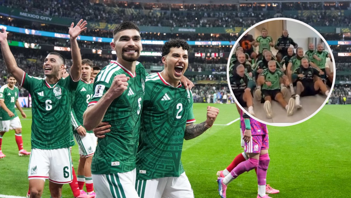 Selección Mexicana celebra pase a Octavos de Final al estilo vikingo y con máscaras de Haaland (Imago7 / Instagram @yosoy8a)