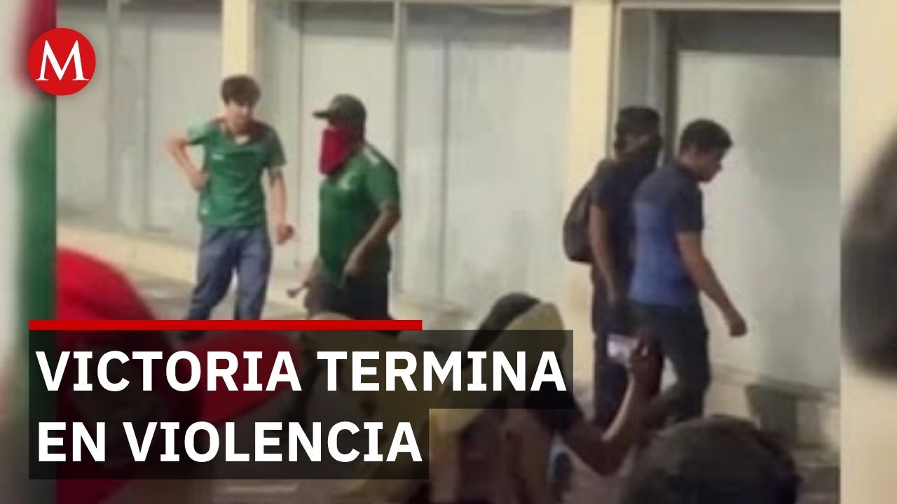 Victoria de México termina en caos: 20 detenidos y comercios destrozados en Guadalajara