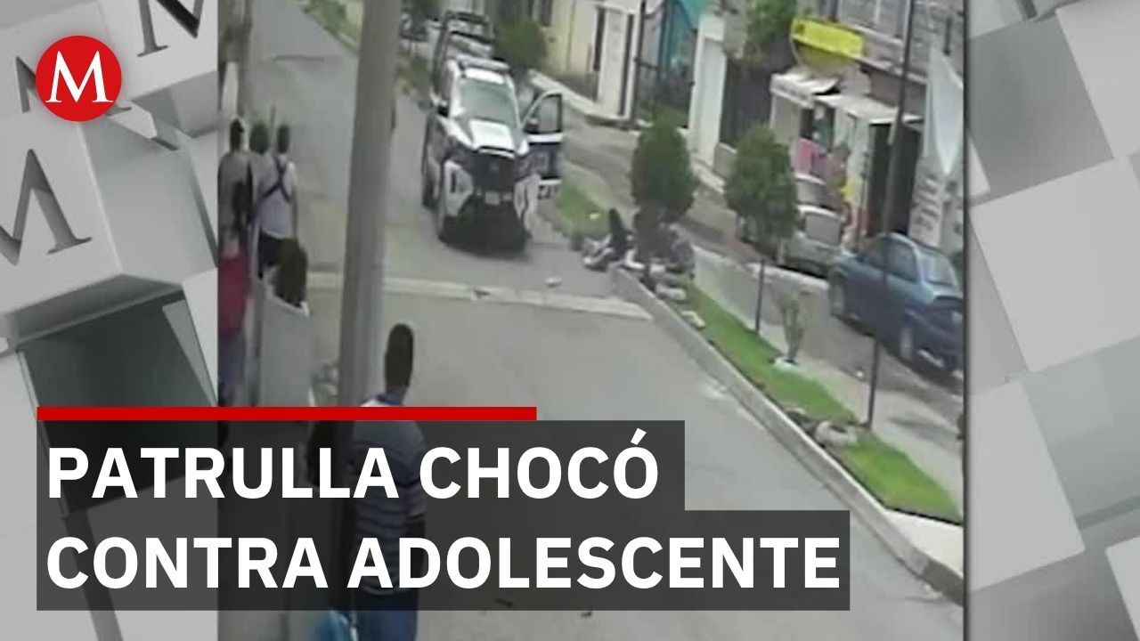 Video prueba que patrulla chocó contra adolescente en Hidalgo, no derrapó como dijo policía