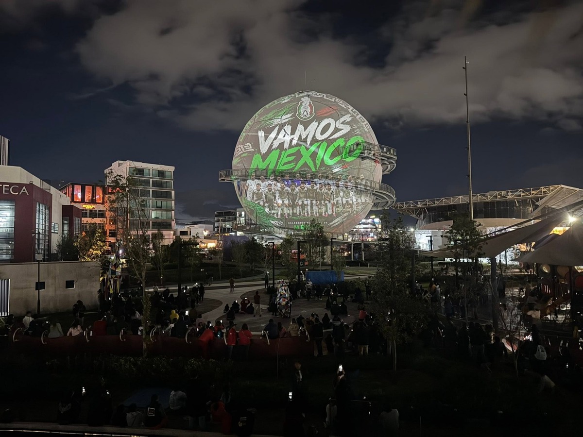 Videomapping en el Salón de la Fama de futbol. (Cortesía)
