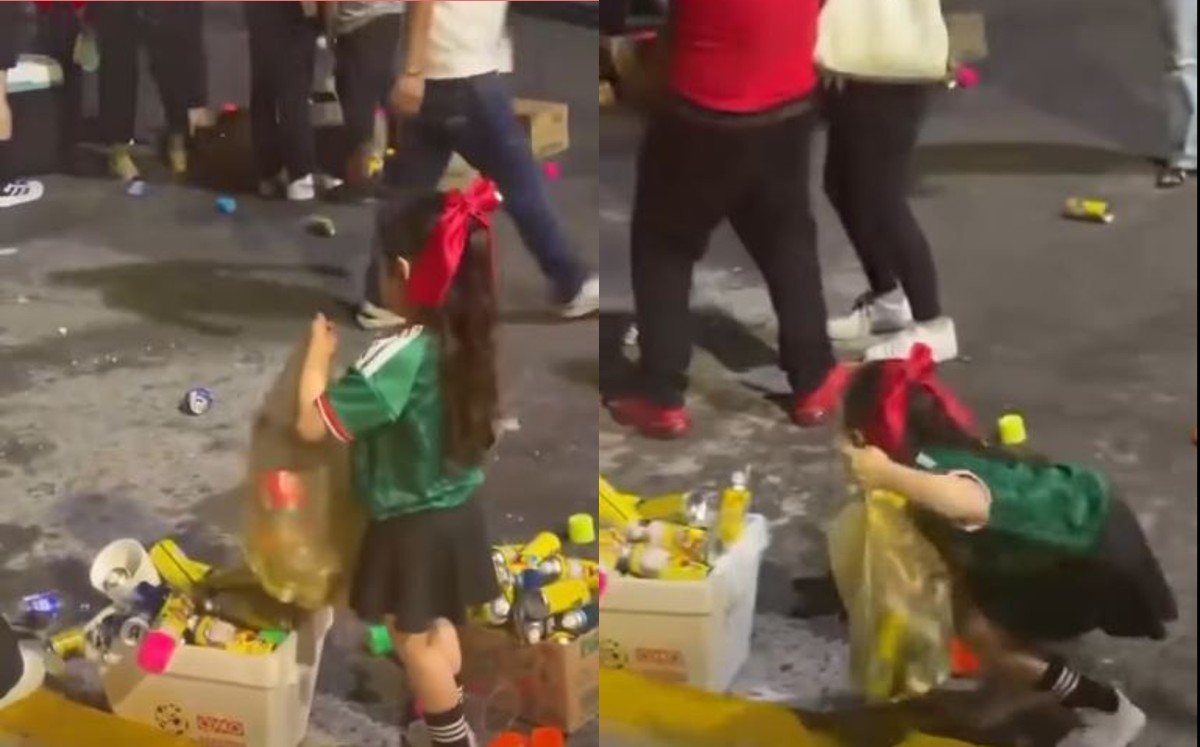 La acción de la menor, captada en video, fue aplaudida en redes sociales. | Foto: Facebook