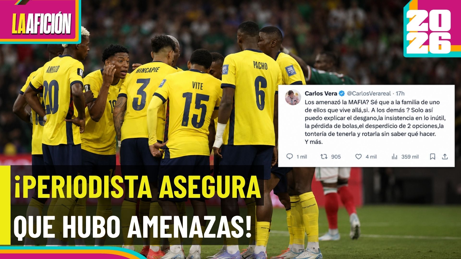 ¿Hubo amenazas? Periodista ecuatoriano lanza teoría tras caer ante México