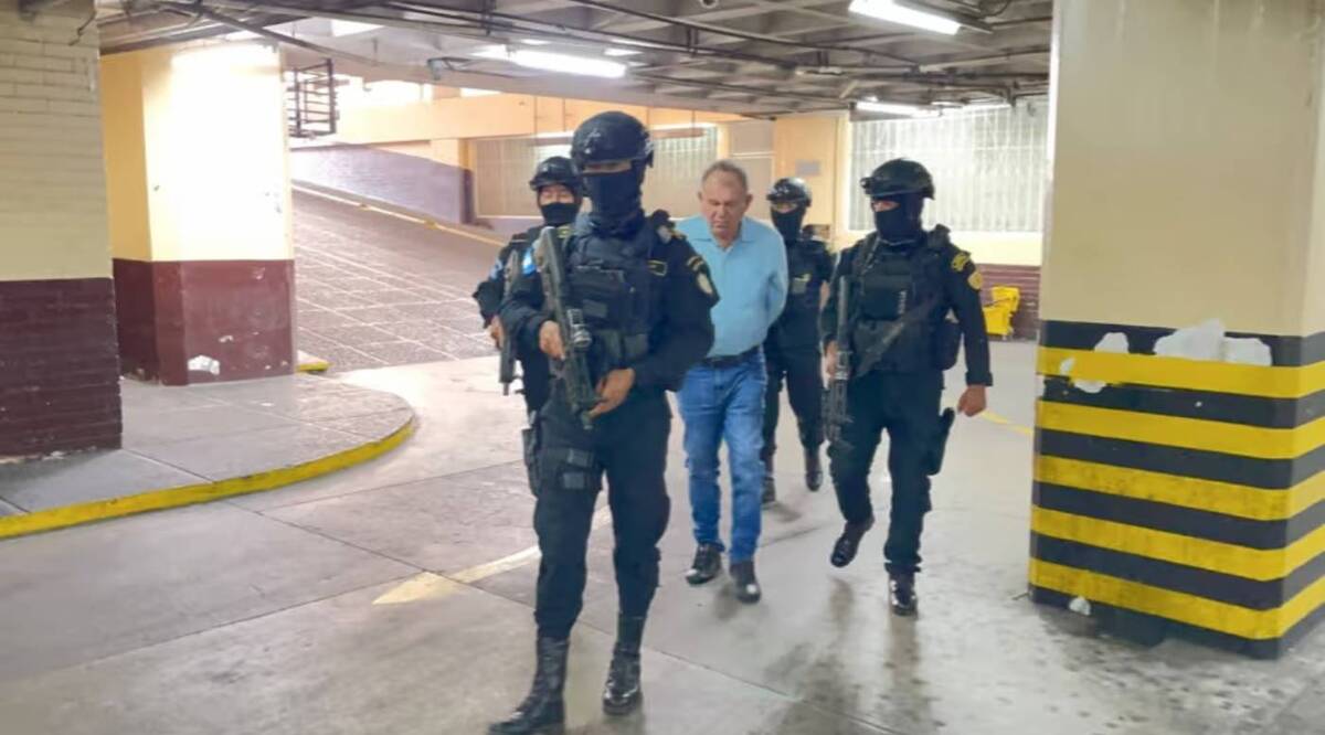 Humberto Beltrán Cuen, arrestado por la Policía Nacional Civil de Guatemala. | Foto: Especial