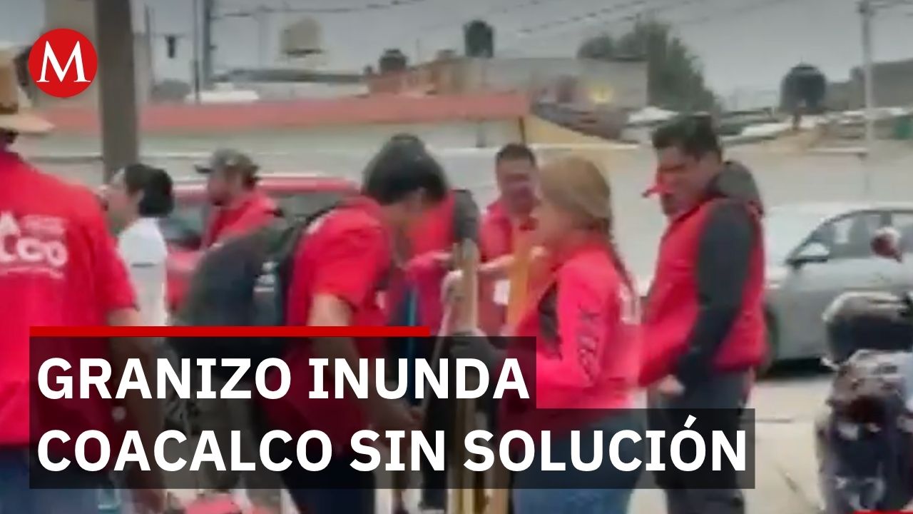 Lluvia con granizo inunda casas en Coacalco; vecinos piden solución tras años de afectaciones