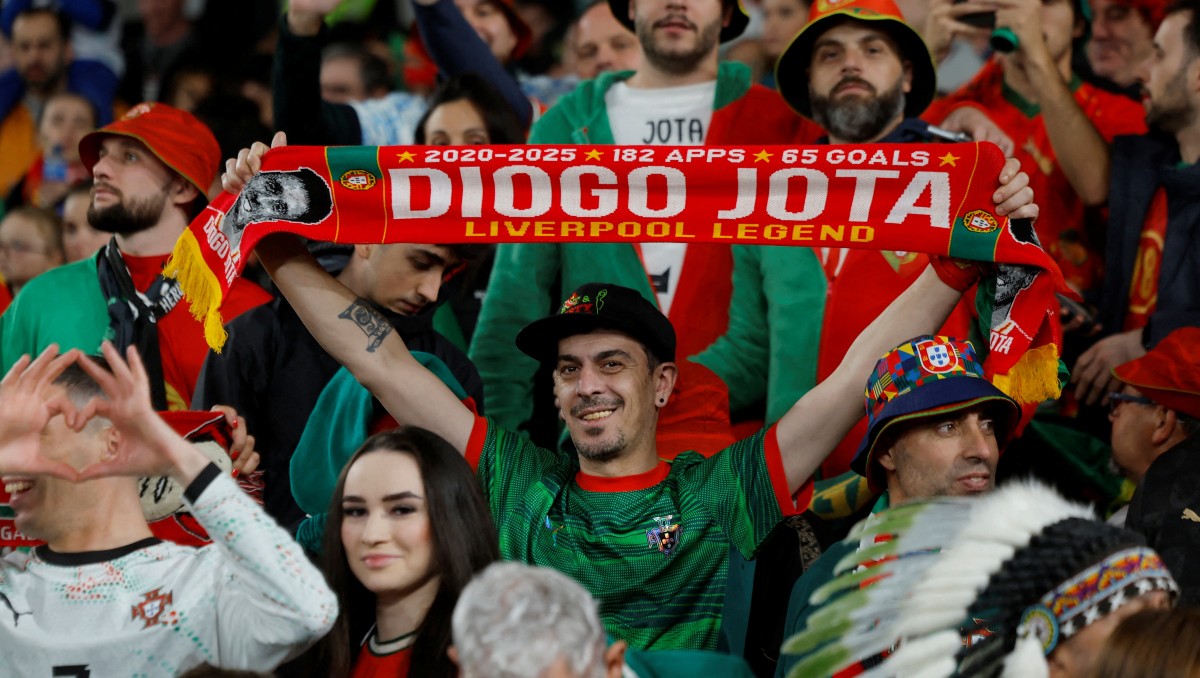 Durante el Mundial, la Selección de Portugal mantiene presente a Diogo Jota (Reuters)